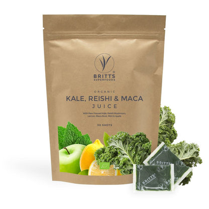 Two Week Juice Two Week Supply Britt's Superfoods Kale Reishi & Maca Juice 