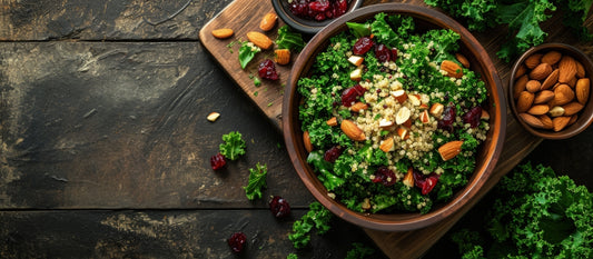 plant based protein quinoa and kale