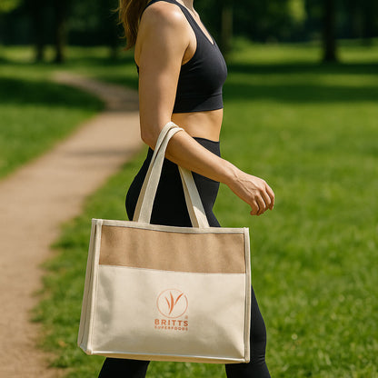 Hessian Cooler Bag